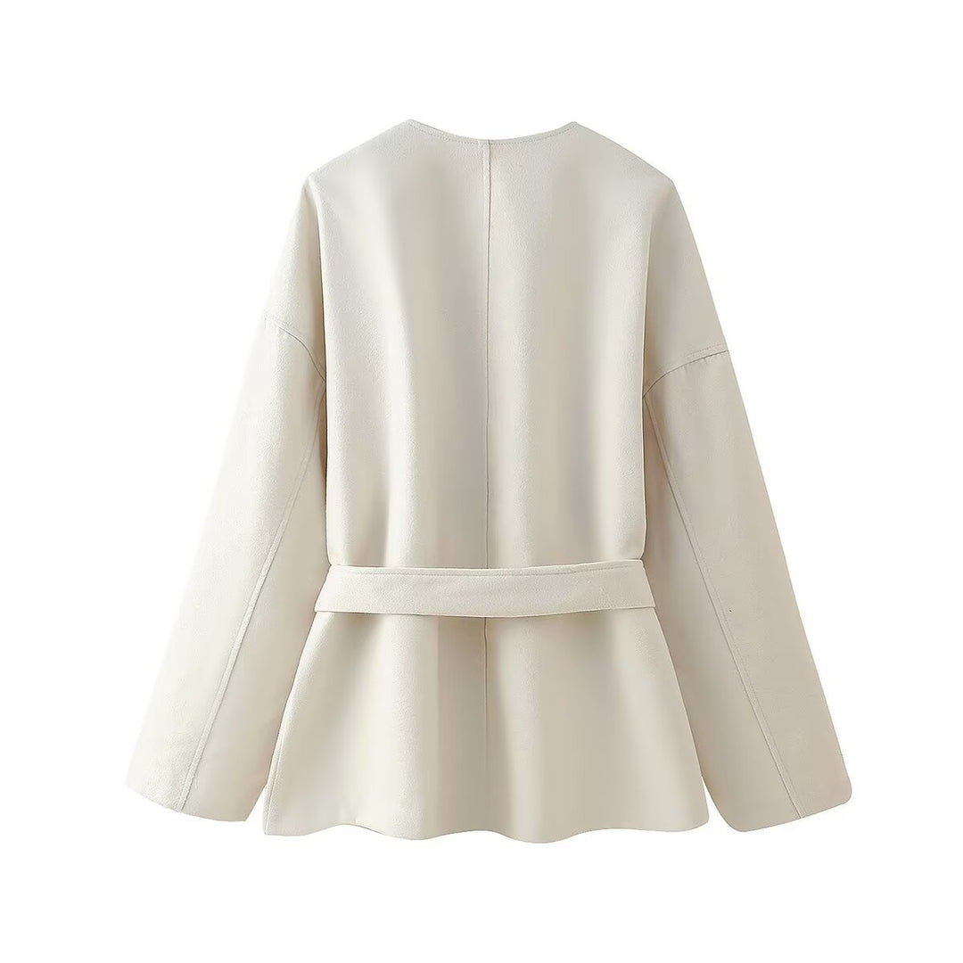 Elegant ladies' tie jacket with chic and style