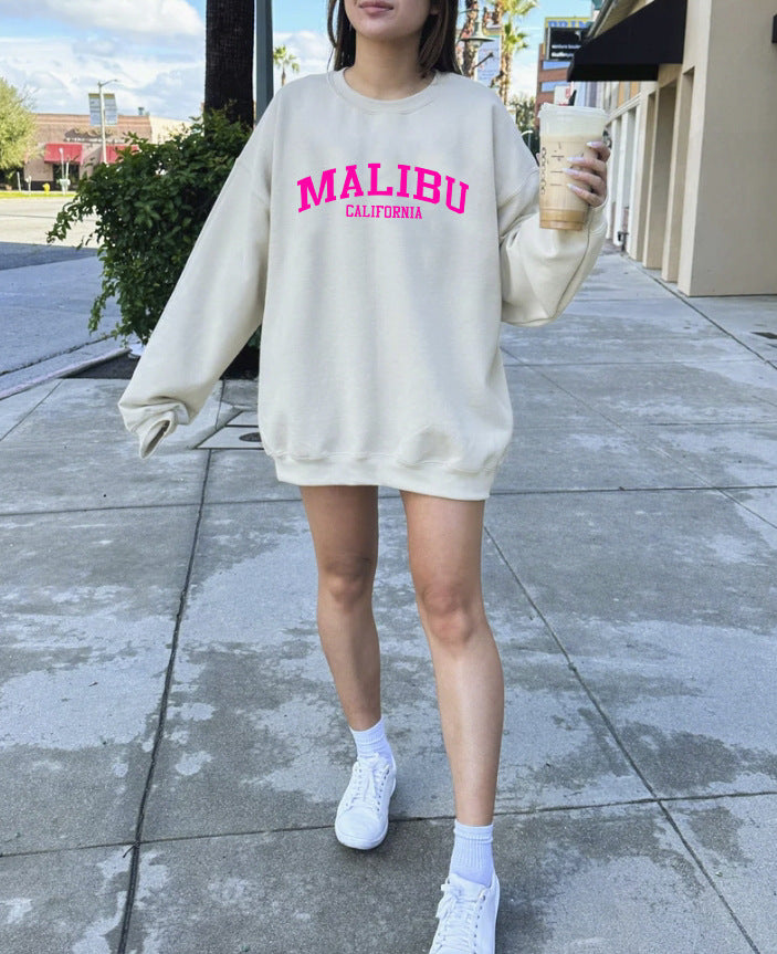 Sweatshirt femme avec logo californien décontracté et matériau doux Chic & Stil