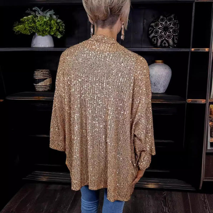 Women Glamorous Cardigan with Sequins and Loose Fit Lune London