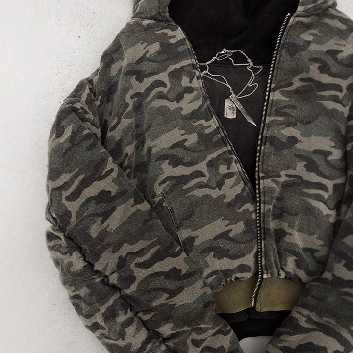Casual utility jacket for women with hood and quilted details Lune London