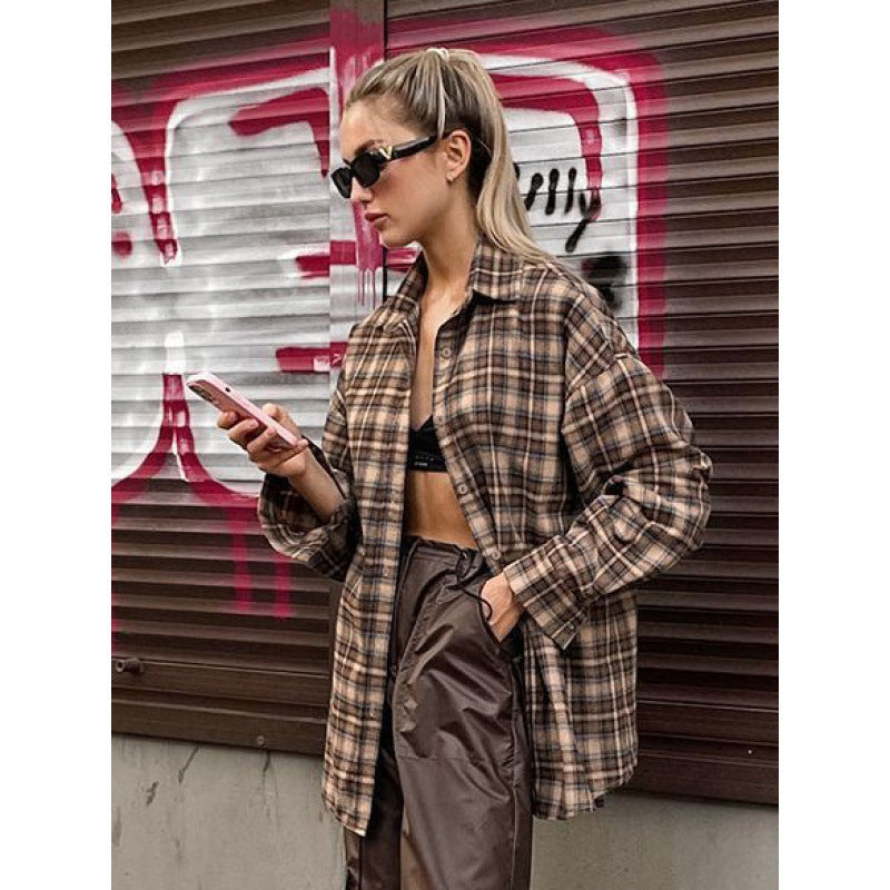 Lune London oversized checkered shirt