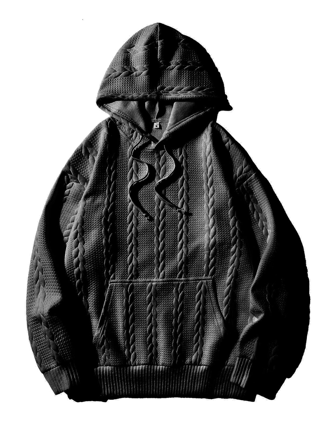 Men's hooded tracksuit tops with textured pattern Lune London