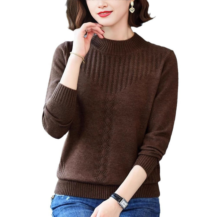 Pull en maille élégant pour femme avec motif en relief moderne Chic & Stil