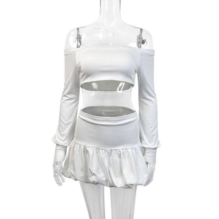Women's Off-Shoulder Set with refined top and flowing skirt Lune London