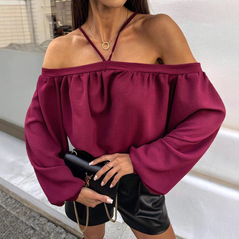 Women Off-Shoulder Blouse Leopard Print Lune London
