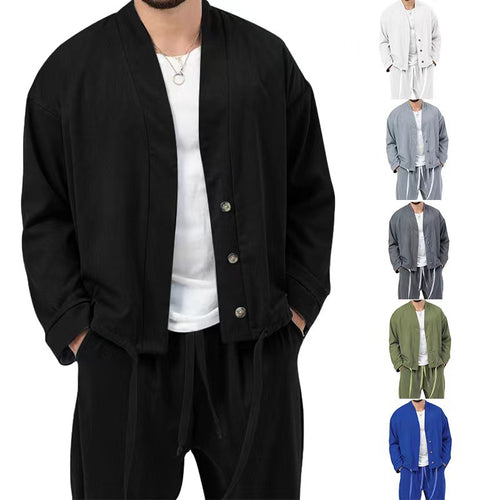 Men's stylish lightweight shirt jacket and casual pants Lune London