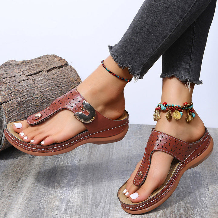 Comfortable strap sandals for women with stylish strap design Lune London