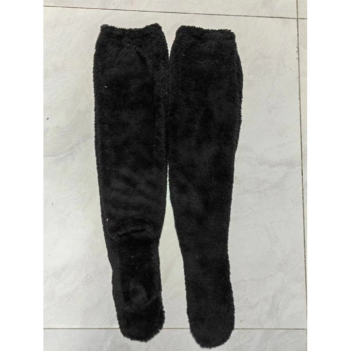 Ladies Cozy Overknee Socks made of soft Fleece Lune London