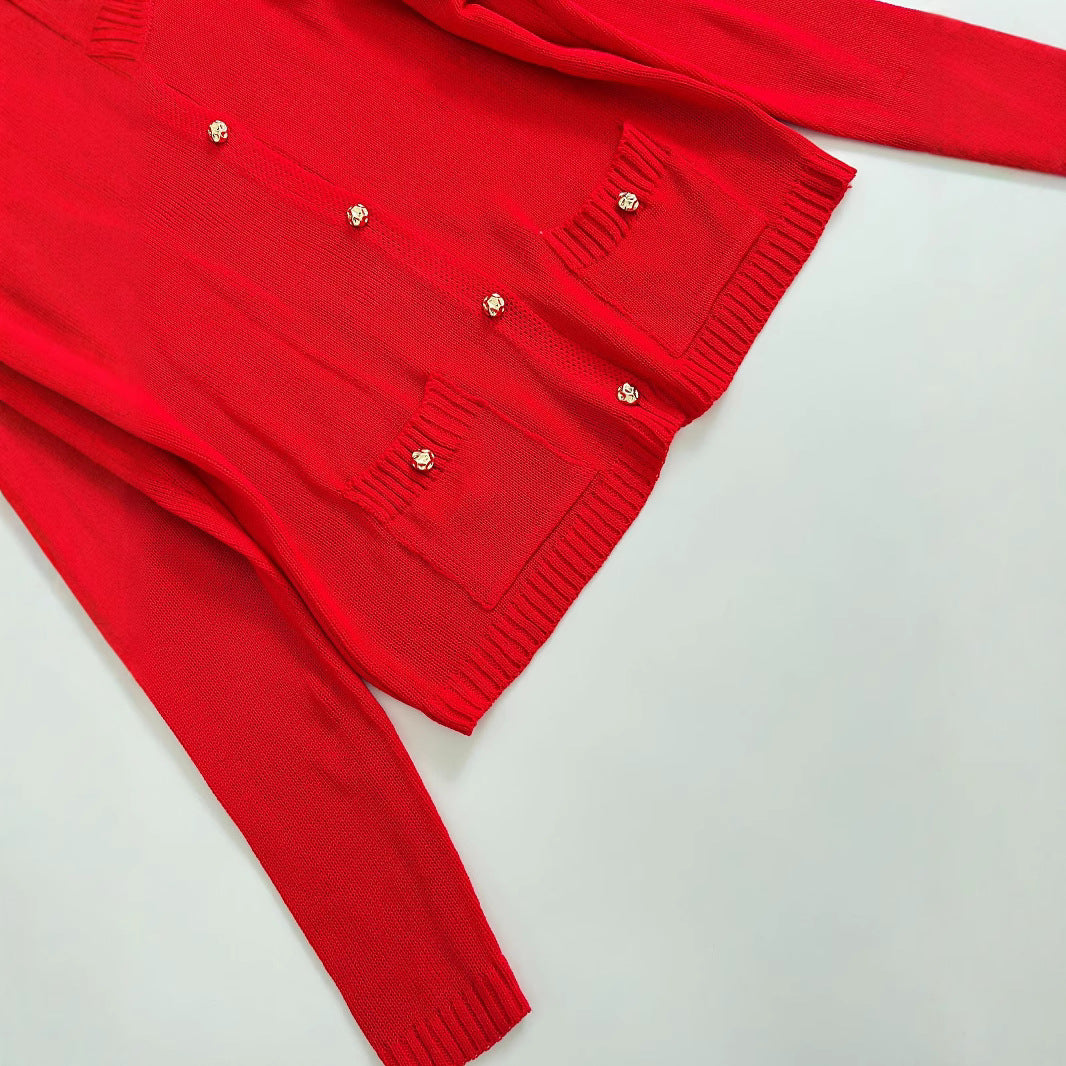 Elegant women's cardigan with practical pockets Lune London
