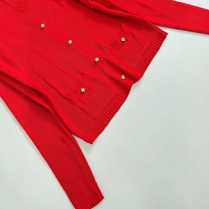 Elegant women's cardigan with practical pockets Lune London