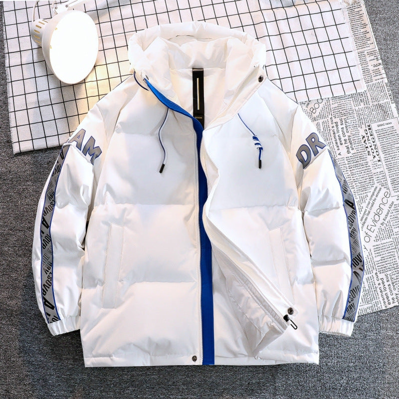 Ladies warm quilted jacket with practical hood and reflective accents Lune London