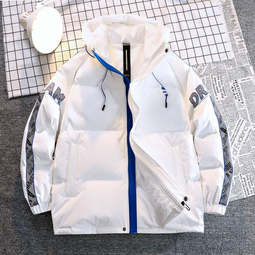 Ladies warm quilted jacket with practical hood and reflective accents Lune London