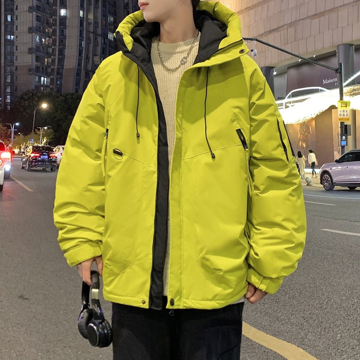 Functional winter jacket for men with insulating padding and adjustable hood Lune London