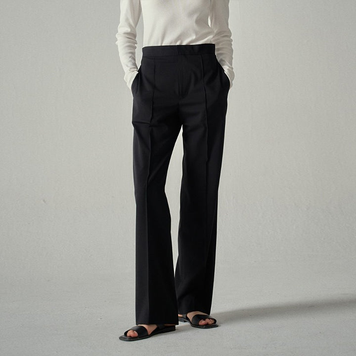Pantalons en tissu fluide élégant pour femmes Chic & Stil