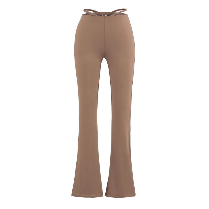 Elegant flared pants for women with a high waist and practical side pockets Lune London