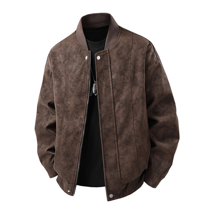 Casual bomber jacket for men in high-quality faux leather Lune London