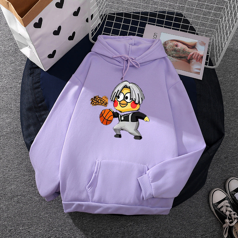 Women's hoodie with creative basketball motif Chic & Stil