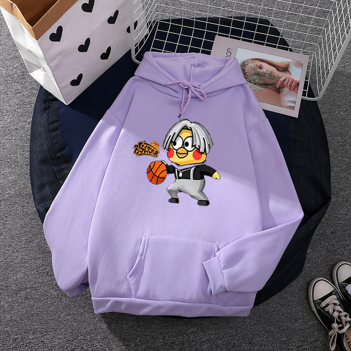 Women's hoodie with creative basketball motif Chic & Stil