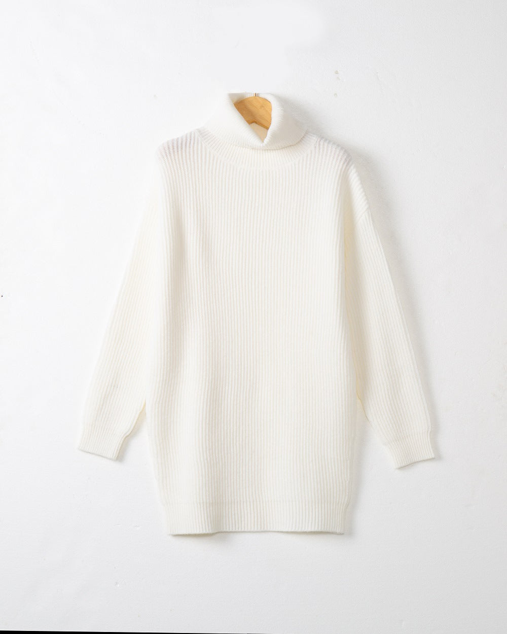 Thick knit dress for women with high collar and loose fit Lune London