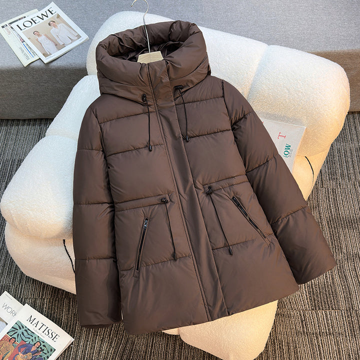 Women's fashionable functional jacket with high collar and practical zip pockets Lune London
