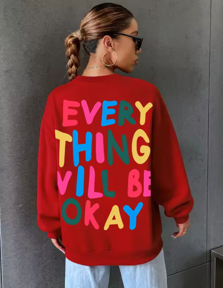 Sweat-shirt pour femmes avec lettrage coloré Chic & Stil