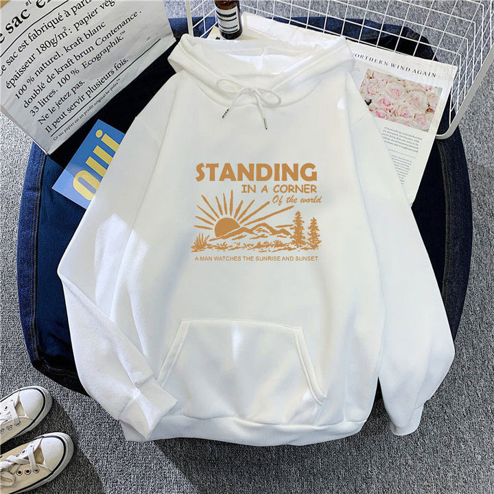 Women's hoodie with inspiring landscape design Chic & Stil