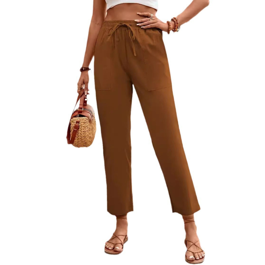 Comfortable leisure pants for women with side pockets Lune London