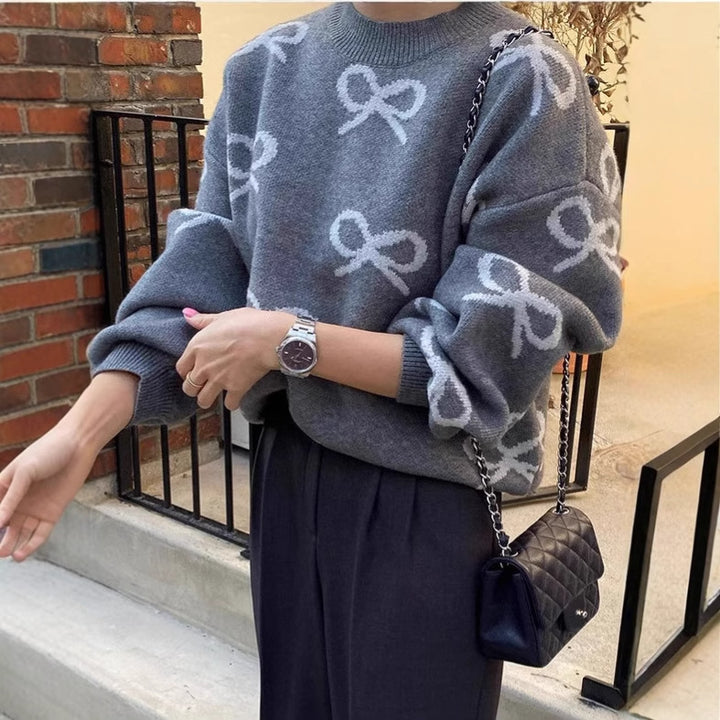 Lune London casual fit patterned sweater for women