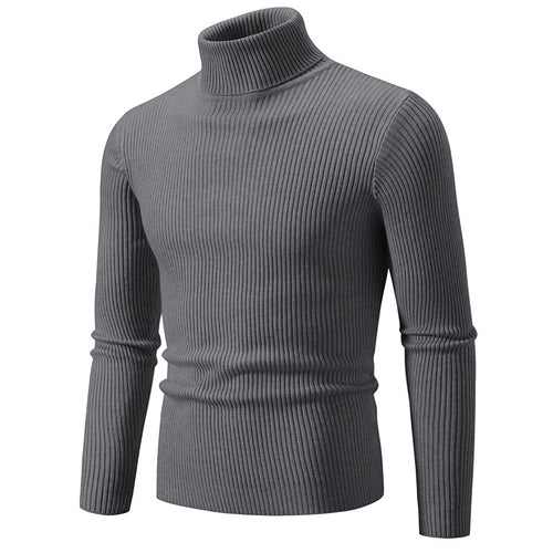 Elegant turtleneck sweater for men in durable knit material Lune London