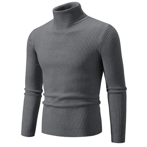 Men's Fine Turtleneck Sweater Made From Durable Knitted Material Lune London