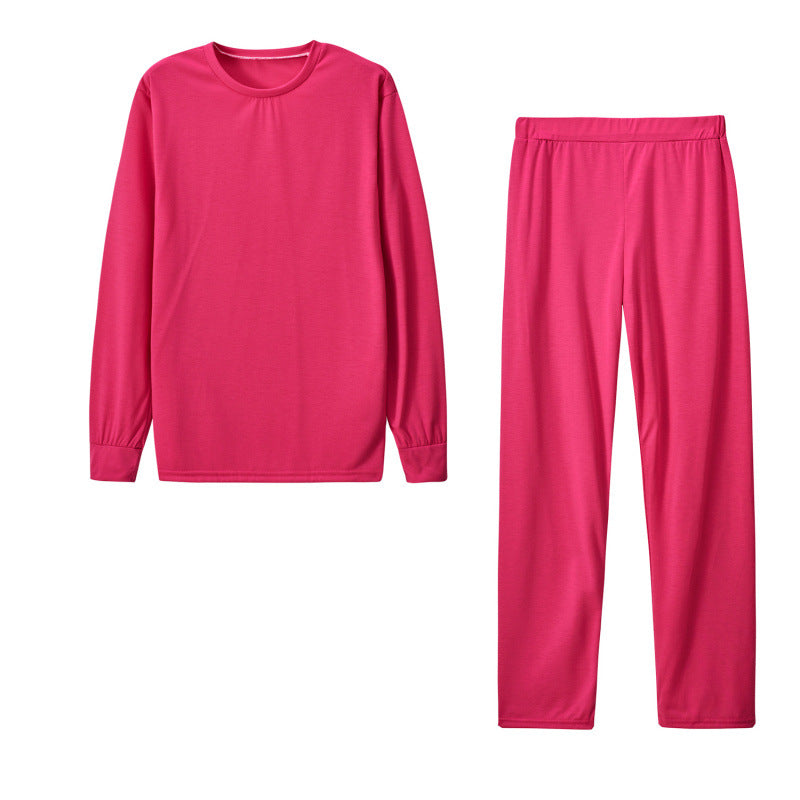 Women's Long Sleeve Pajama Set with Elastic Pants Lune London