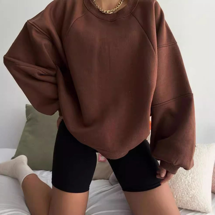 Oversized sweatshirt for women with puff sleeves Lune London