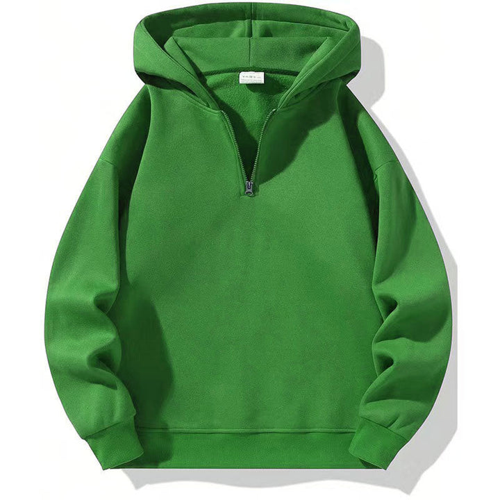 Men's Sporty Hoodie with Half Zipper Lune London