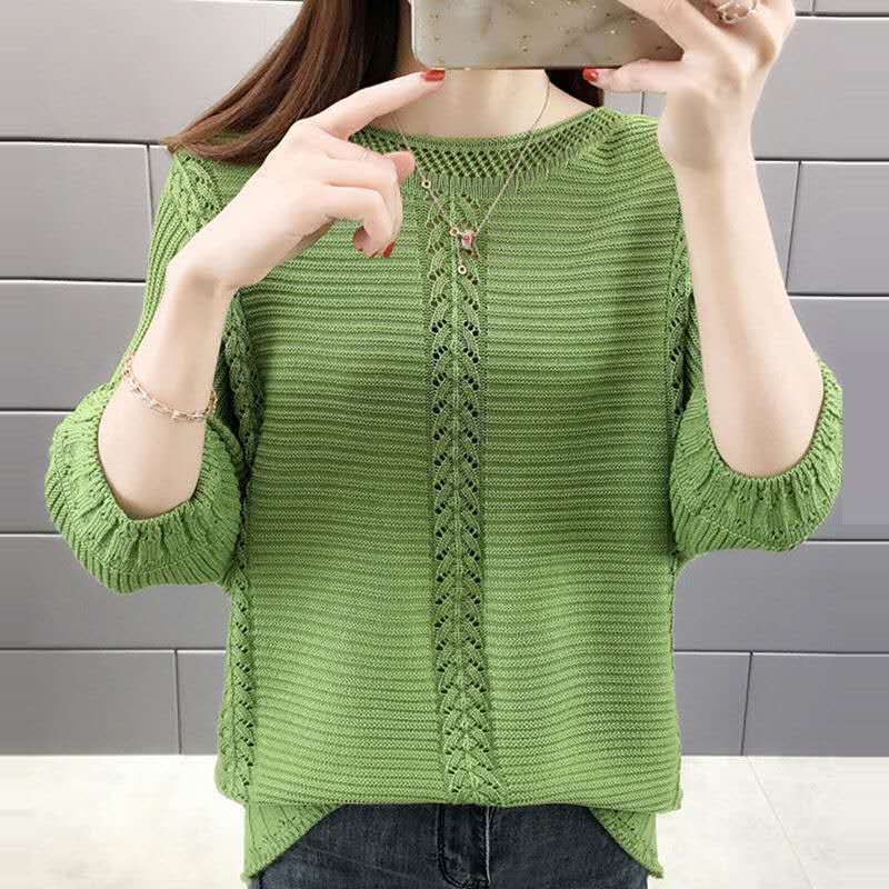 Pull en tricot décontracté pour femmes avec des détails délicats Chic & Stil