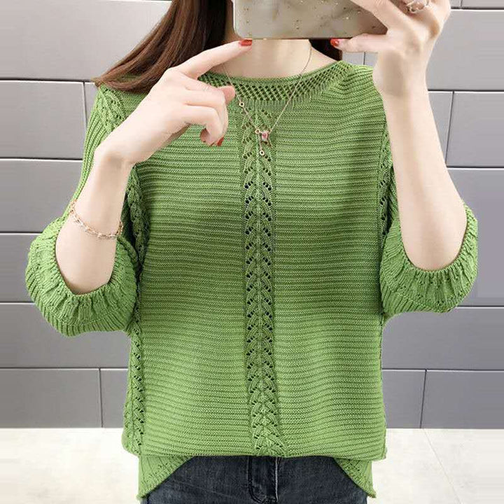 Pull en tricot décontracté pour femmes avec des détails délicats Chic & Stil