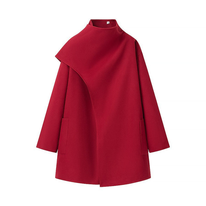 Lune London | Standing Collar Cape-Style Coat