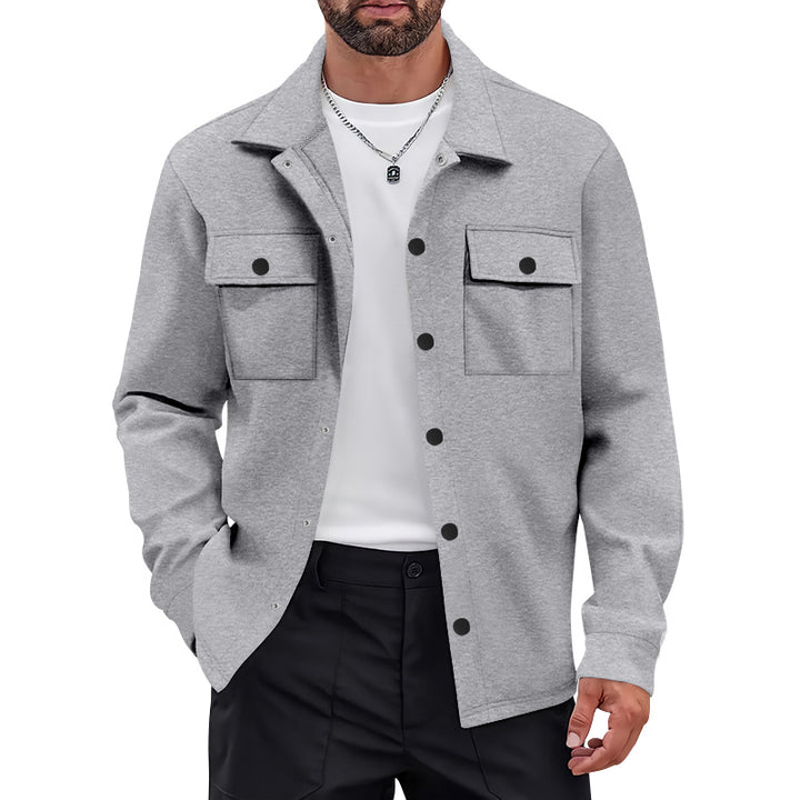 Trendy shirt jacket for men with practical pockets and innovative comfort Lune London