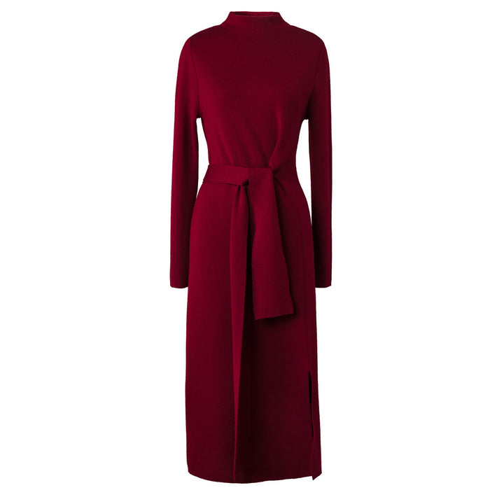 Robe élégante wrap pour femmes avec décolleté en V profond et fente sur le côté Chic & Stil