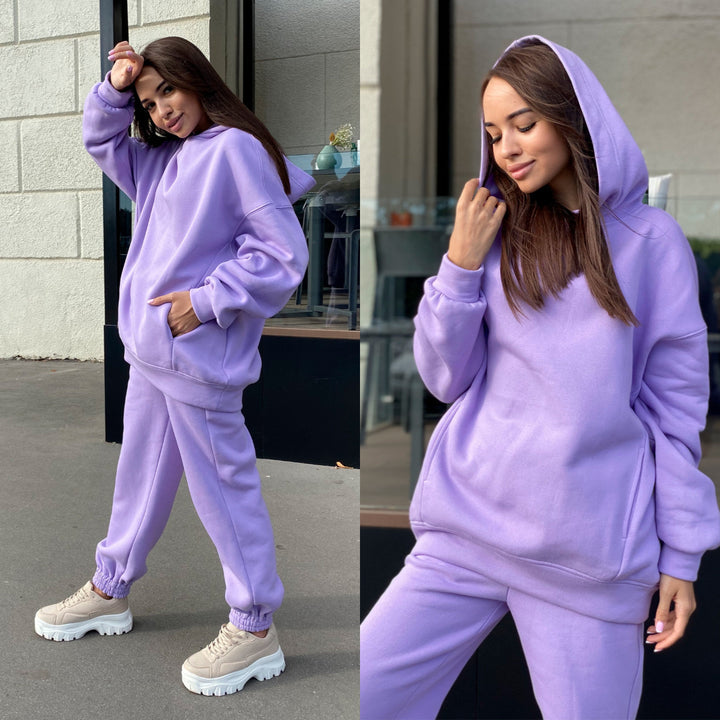 Ensemble de Sweat à Capuche Sportif pour Femmes et Pantalons de Jogging Chic & Stil