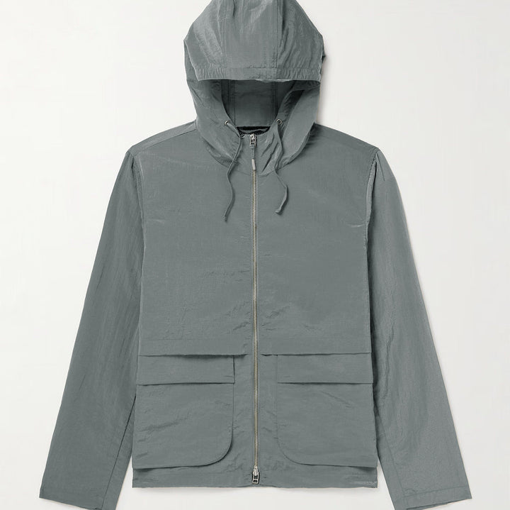 Lightweight outdoor jacket for women with adjustable hood and multifunctional pockets Lune London