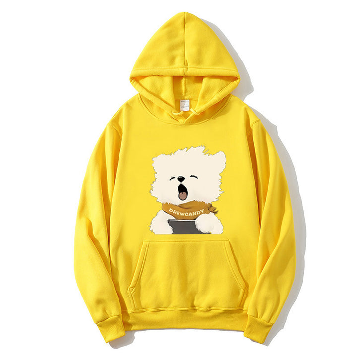 Women’s hoodie with cute dog front print Chic & Stil