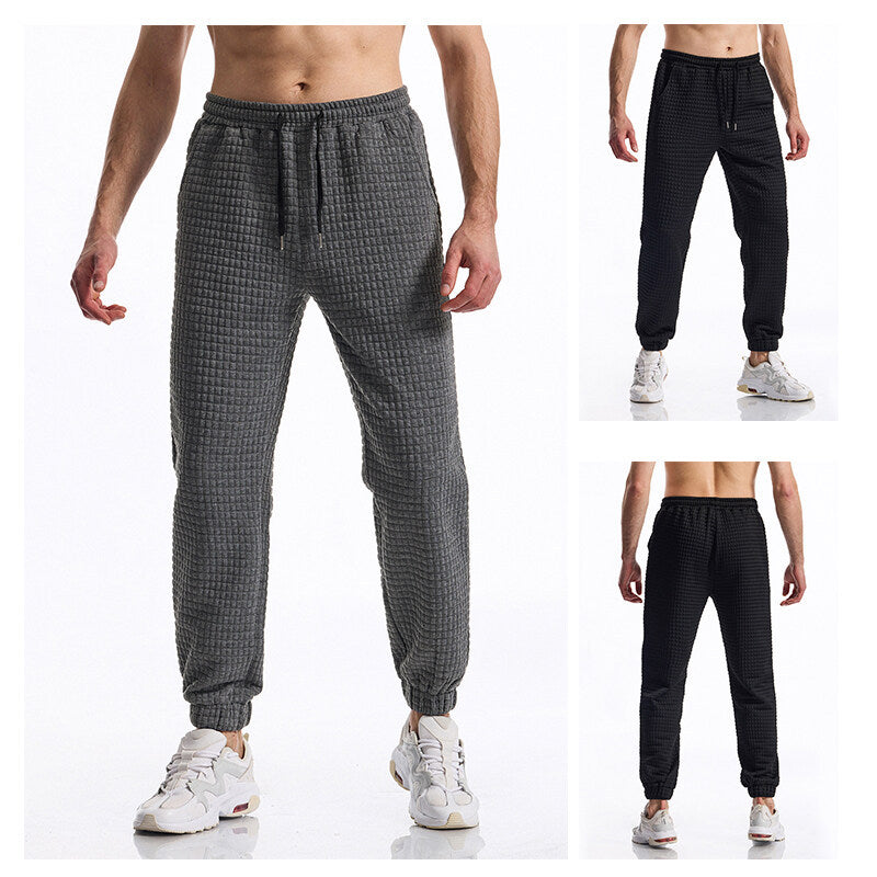 Men's jogger pants with textured surface Lune London