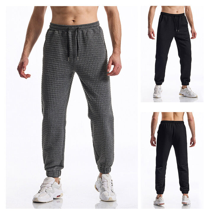 Men's jogger pants with textured surface Lune London