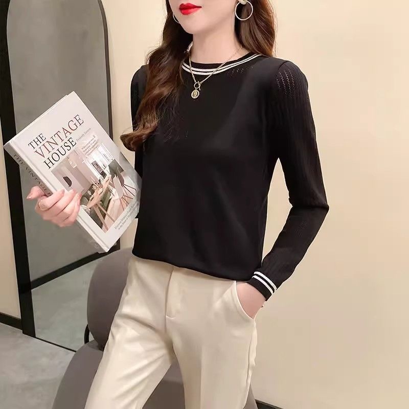 Chemise femme décontractée à manches longues avec motif rayé tendance Chic & Stil