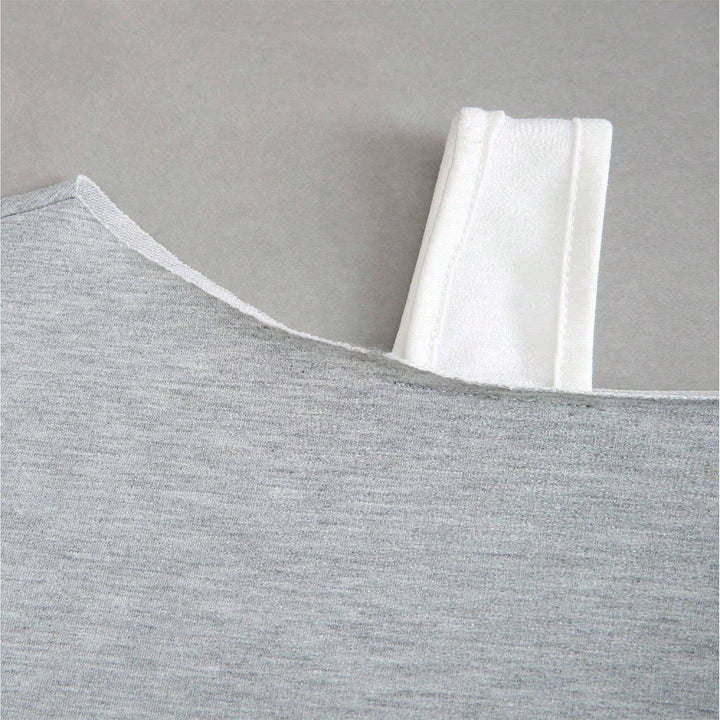 Short sweatshirt for women with asymmetric design and voluminous sleeves Chic & Stil