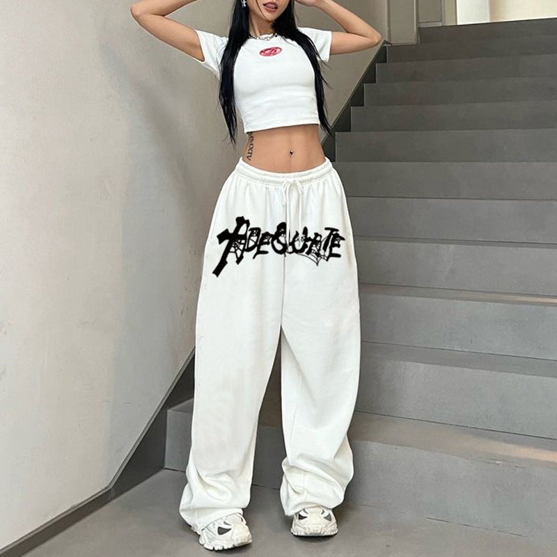 Women’s Casual Leisure Pants with Wide Cut and Stylish Print Chic & Stil