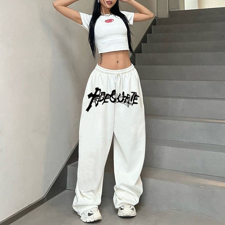 Women’s Casual Leisure Pants with Wide Cut and Stylish Print Chic & Stil