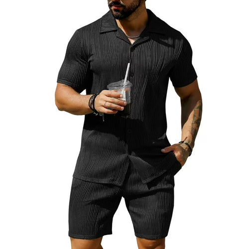Stylish short sleeve summer set structured for men Lune London
