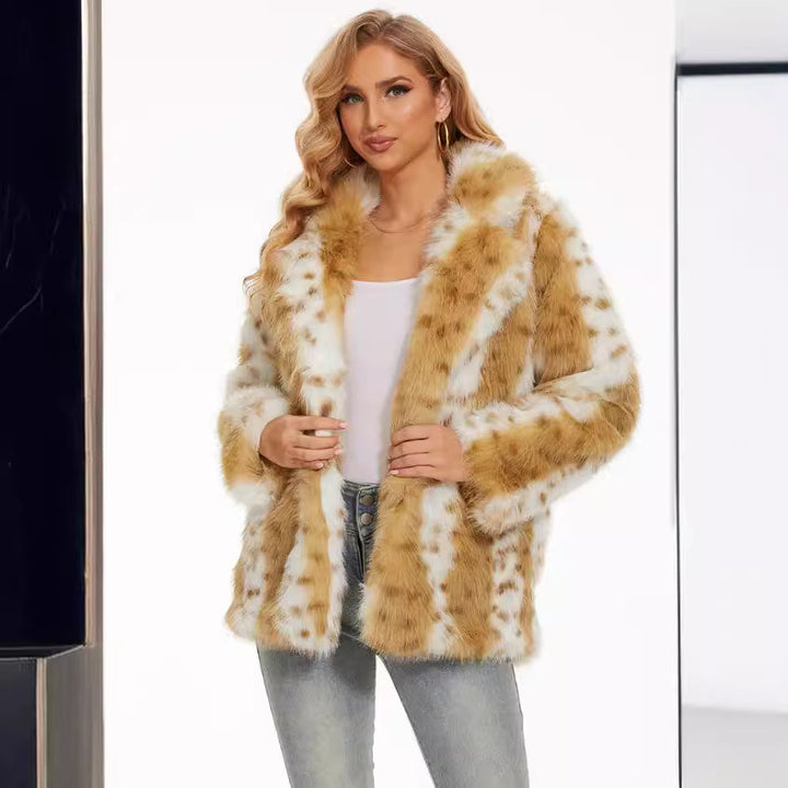 Ladies Fuzzy Oversized Jacket Lune London