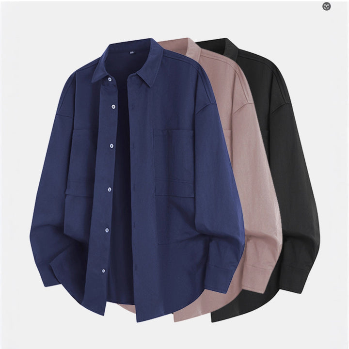 Casual overshirt for men with practical chest pockets Lune London